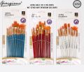 Professional 12pcs Multi Shapes Artist Paint Brush Set Watercolors Acrylic Oil Painting Supply Nylon Hair for All Purpose Artist Professional Kits. 