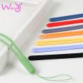 Universal Silicone Mobile Phone Lanyard Skin-friendly Silicone Wrist Strap Elastic Creative U Disk Key Multicolor Short Sling. 