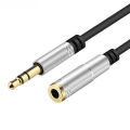3.5mm Jack Aux Audio Male to Female Extension Cable 3/4 Pole with Microphone Stereo Compatible For PC Headphone Car Speaker Mic. 