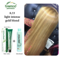 Bremod Professional Hair Color Cream – Long-Lasting, Hair Dye for Salon & Home Use – Rich Shades for Grey Coverage & Vibrant Hair Color – 100ml | 8.33 LIGHT INTENSE GOLD BLOND. 
