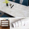 Self Adhesive Wallpaper Marble Stickers Waterproof Heat Resistant Kitchen Countertops Furniture Table Cupbord Wall Paper. 