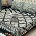 Gift Pack Bedsheet/ Gul Ahmad / Most Demanding Collection Cotton Mix Bedsheets Full Printed 3pc 1 Sheet 2 Pillow Covers Fabric = Cotton Mix Size = King Size. 