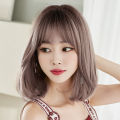 Factory Wholesale Wig Women's Short Hair Rinka Haircut Shoulder-Length Full Top Hair Cover Natural & Fluffy Collarbone Length Haircut Curly Hair Inner Buckle. 