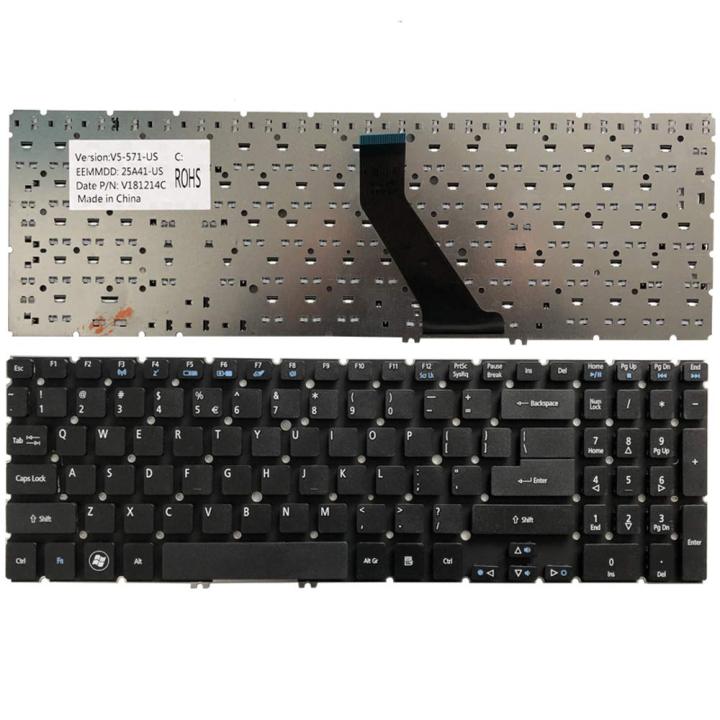 Laptop%20Notebook%20Keyboard%20For%20Acer%20Aspire%20V5%20-571%20Series%20P/N%20MP-11F53U4-4424%20-%20Black%20-%20Image%202