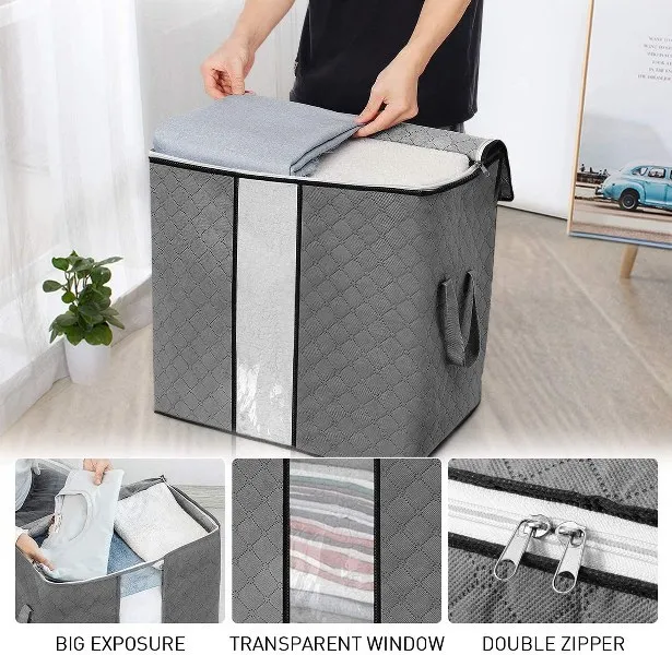 Foldable%20Storage%20Bag%20Organizers,%20Waterproof%20Anti-Mold%20Moisture%20Proof%20Clothes%20Storage%20Container%20Zipper%20Bag%20with%20Clear%20Window%20Carry%20Handles%20for%20Blanket%20Comforter%20Bedding,%20Closet%20Storage%20Boxes%20-%20Image%202