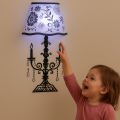 New Stylish 3D LED Lamp Wall Sticker – Attractive Decorative Lamp Shape Adhesive Sticker for Home, Bedroom, Kids Room, and Café – Removable Peel and Stick Vinyl Wall Decal for Trendy and Artistic Wall Decoration and Room Interior Styling. 