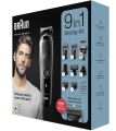 BRAUN All-in-one trimmer 5 for Face, Hair, and Body, Black/Blue 9-in-1 styling kit with Gillette Fusion5 ProGlide razor, MGK5280. 