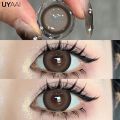 【HOT】 UYAAI 15MM Enlarge Pupils Colored Black Lenses For Eyes Brown Contact Lens Colorcon High Quality Lense 14.5Mm/14.2Mm Natural Len. 