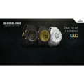 18K Ronaldinho Watches Men's Carbon Gold Digital Watch, Black/Gold/Gold Accents. 