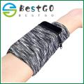 Zipper Wrist Pouch Multifunctional Sweatband Wristband Wallet for Mobile Phone Keys ID Cards Cash. 