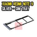 Xiaomi Redmi Note 9 SIM Tray Sim Jacket Sim Slot Sim Door For Xiaomi Redmi Note 9 - Silver. 