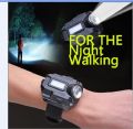 Portable Wrist Light XPE Q5 R2 LED Wrist Watch Flashlight Torch Light USB Charging Wrist Model Tactical Rechargeable Flashlight. 