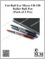 Uni-Ball Eye Micro UB-150 Roller Ball Pen  (Pack of 9 Pcs). 