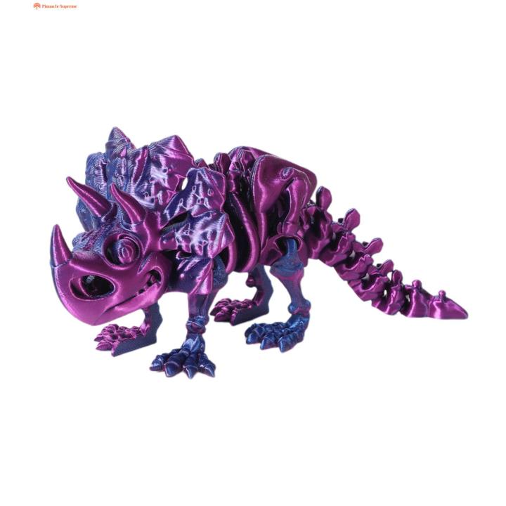 Lifelike Dinosaur Ornament Interactive Dinosaur Toy for Kids 3d Printed Multi-jointed Movable Display Model for Stress Relief Home Decor Perfect Gift for Children Dynamic Pose Dinosaur Action Toy