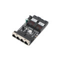 10M/100M Fiber Optic Media Converter 4 RJ45 to 2 SC A+B Optic Connector 1310nm/1550nm Ports Board 20KM LAN Switch. 