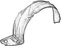 Daihatsu cuore fender shield right left ( set ). 