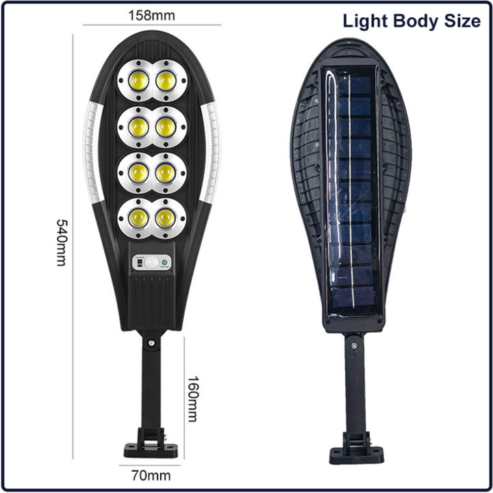 100W Heavy Duty Solar Street Security Light 3 Modes Remote Control | Imported