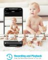 Baby Monitor, Conico 1080P HD Wireless Camera Pet Cam with Sound Motion Detection, Home Wireless Security Camera with 2- Way Audio, Night Vision Cloud WiFi Camera for Baby, Pet, Elder, 2.4G WiFi. 