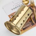 Stainless Steel Spoon Holder for Spoons Forks Kitchen Utensils - Silver, Golden. 