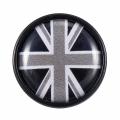 new Black Ignition Start Button Sticker For BMW Mini R53 R55 R56 R57 R58 R60 R61 (Black   Grey UK Flag). 