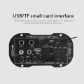 5 Inch 12V 220V Two-Purpose 4110B-369 Dual MIC With BT Car Digital Amplifier Mono Bluetooth Function with Memory card / USB flash drive. 