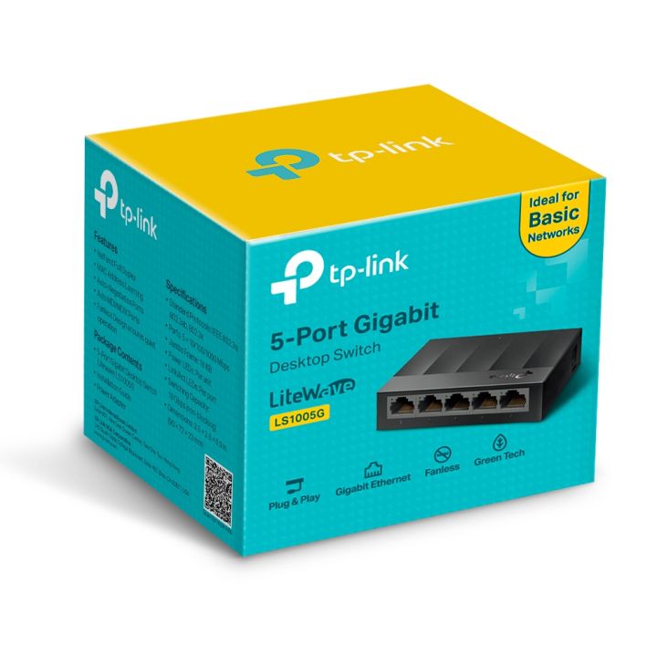 TP-Link Litewave 5 Port Gigabit Ethernet Switch 5-Port 10/100/1000Mbps Desktop Switch