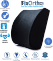 FixOrtho BackCare Lumbar Seat Cushion for Car Seat & Office Chair - Spine Aligner. 