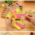 Pack of 400 - 4 Straps / Cuts Sticky Note - Size 3 x 3 Bright Colors Self-Stick Pads, Easy to Post for Home, Office, Notebook. 