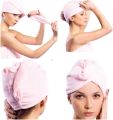 Microfiber Quick Dry Bath Hair Drying Towel Twist Terry Hat Super Absorbent Shower Cap Hair Dryer Cap Towel with Button Wrapped Bath Cap Turban Wrap. 