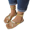 High Ankle Straps  Golden and Silver MARYPAZ SPAIN Branded Women Shoes Sandal. 