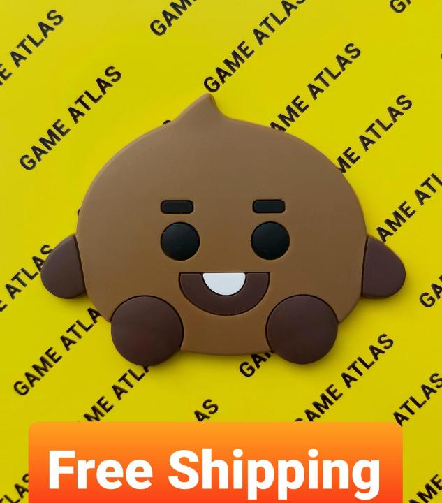 BTS Pop Socket BT21 Baby Shooky Character Cartoon Shape Designs For All Mobile Phones & Tablets 1Pc