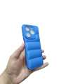Itel P55 Back Cover Soft Puffer Down Jacket Camera Protection Phone Case. 