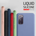 liquid silicone phone case For Samsung Galaxy S20 FE 5G 6.5 S20fe S 20FE sasmun S 20 Fan Edition Shockproof Soft Cover Coque. 