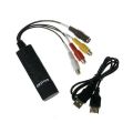 USB 2.0 Easy Cap Video Capture Adapter - Black. 