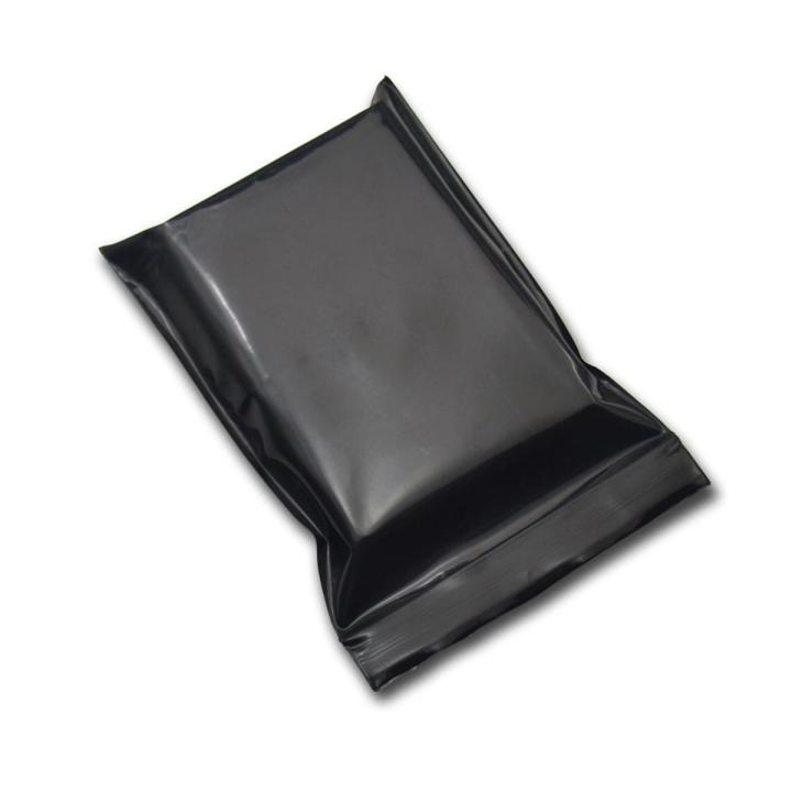 Black Opaque Zip Lock Storage Packaging Bags Self Seal Zipper Packing Pouches Resealable Ziplock Sundries Package Bags