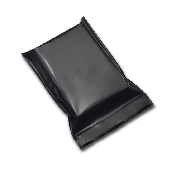 Black Opaque Zip Lock Storage Packaging Bags Self Seal Zipper Packing Pouches Resealable Ziplock Sundries Package Bags
