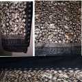 zari fabric shawl. 