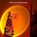 Sunset Projection Lamp, Sunset Light with USB Plug, 180 Degree Rotation Sun Light Lamp, LED Night Light Projector Lamp for Living Room and Bedroom(Sunset Red). 