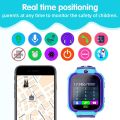 TOP【 24h Ship+Ready stock】COD FREE Shipping+ Q12 Kids Smart Watch Children Phone Jam Tangan Telefon Budak Lelaki Smart watch Location Call Voice Flashligh. 