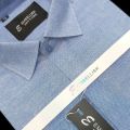 Embellish Imported Fabric (Blue Shamray) Formal & Casual Shirt For Men (Cotton). 