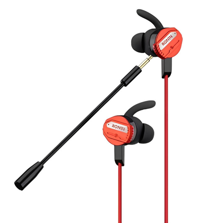 Ronin R-007 Gaming Handsfree with Microphone for PUBG and Multiplayer Gaming, Hi-Fi Stereo, 8D Audio, Comfortable Ergonomic Design, Compatible with 3.5mm Devices