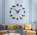 Big Elevn 3D Wooden DIY Wall Clock with Decoration Set for Living Room, Office, and Home Décor. 