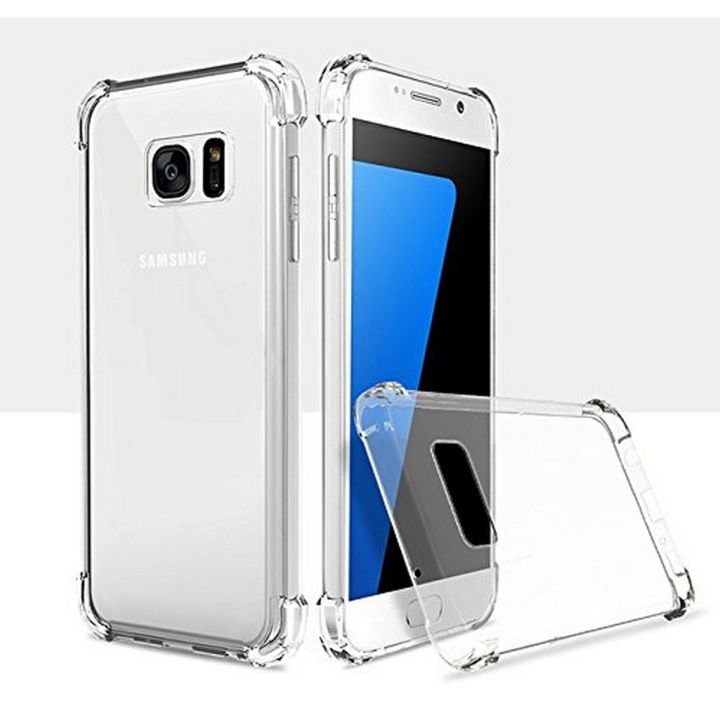 Samsung Galaxy S7 Airbag Case Anti Shock and Anti-Scratch Resistant Clear View Transparent Silicone Back Cover