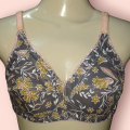 Pure Cotton Floral Bra for Women – Non-Padded, Assorted Colors, Sizes 30-50. 