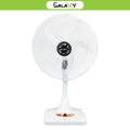 Galaxy Pedestal Fan Pure Copper Wire white  Manual Control with 600 RPM. 