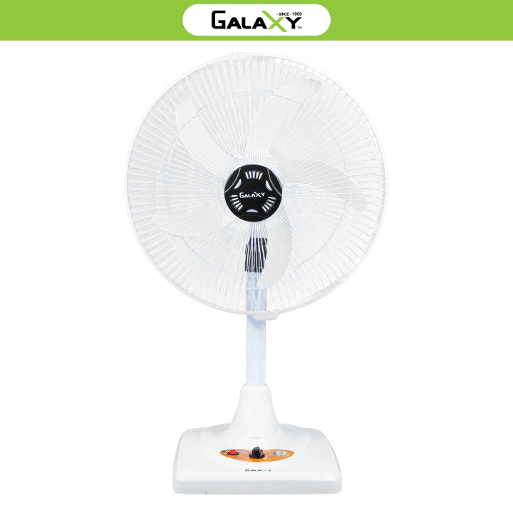 Galaxy Pedestal Fan Pure Copper Wire white  Manual Control with 600 RPM