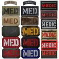 MED Infrared IR Reflective Patches Tactical Embroidered MEDIC Emblem Appliqued Badges Sticker Strip Glow In Dark. 