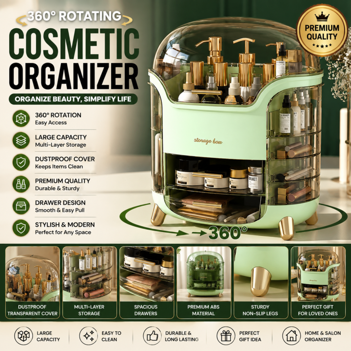 Dazzin%20-%20Luxury%20Desktop%20Cosmetic%20Organizer%20-%20Dustproof%20&%20Waterproof%20Makeup%20Vanity%20Storage%20Beauty%20Box%20-%20Beauty%20Box%20for%20Girls%20-%20Makeup%20Organizer%20Box%20-%20Make%20Up%20Organizers%20for%20Vanity,%20Countertop%20Cosmetic%20Storage%20with%20Drawers%20and%20Transparent%20Cover%20for%20Bedroom%20-%20Image%203