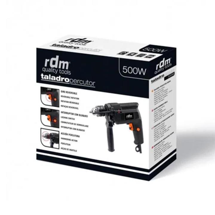 Taladro Percutor reversible RDM Quality Tools 500W drill machine with hammer