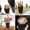 Cup Of Coffee Camera Lens Mug With Lid Thermos Water Bottle Stainless Steel Cup Thermal Tumbler Insulated Vacuum Flask Drinkware. 